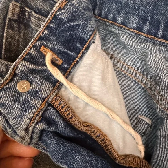 Good American Good Extreme Barrel Jeans High Rise Loose Fit Size 8 / 29 - Picture 9 of 9